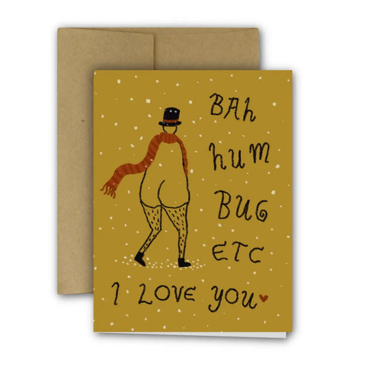 BAH HUM BUG Holiday Card