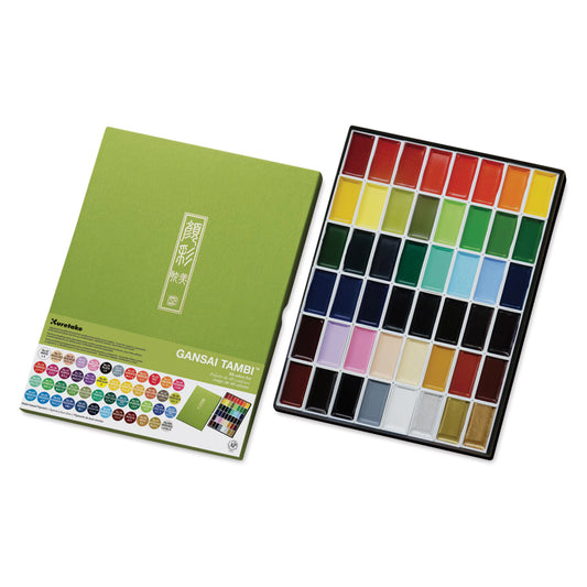 Kuretake Gansai Tambi 48 Watercolor Pans