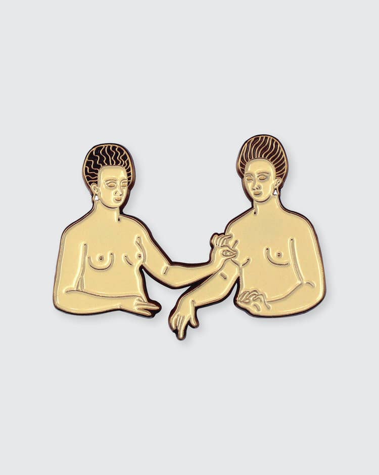 Gabrielle d'Estrées and One of Her Sisters • Enamel Pin