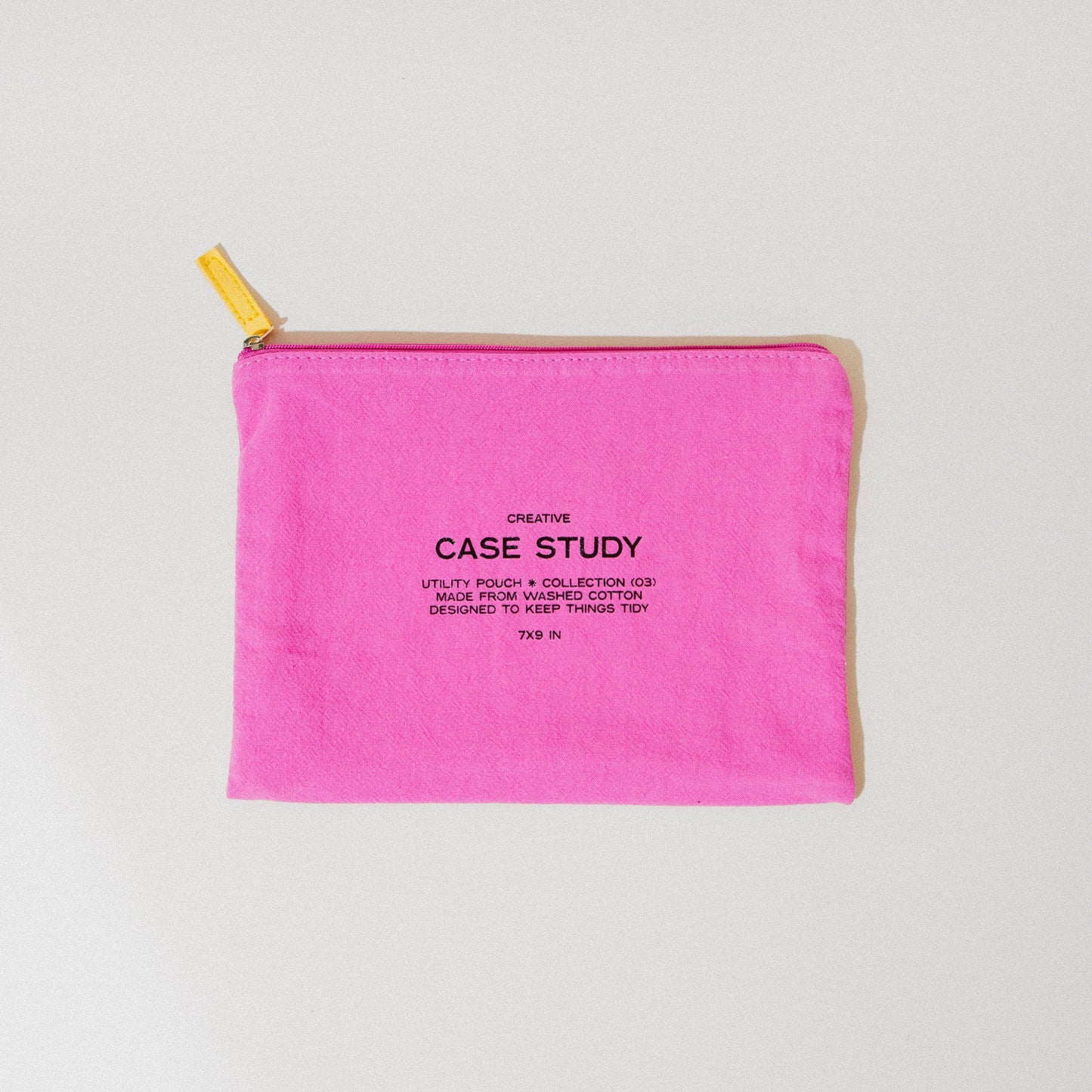 Pink Zipper Go Pouch