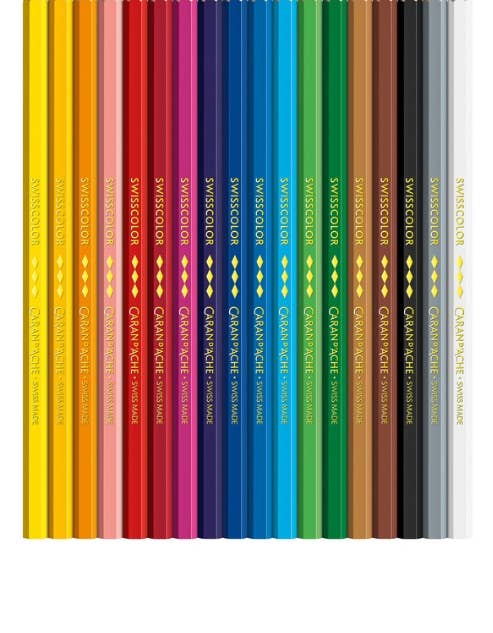 Caran d’Ache Colored Pencils SWISSCOLOR Set of 18