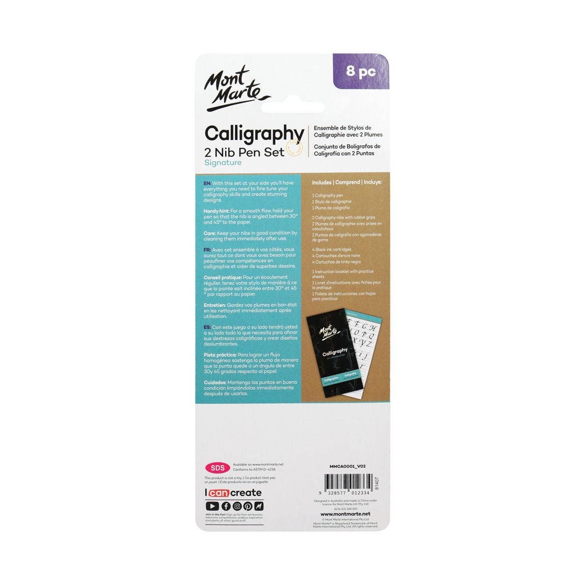 Mont Marte Calligraphy Pen Set