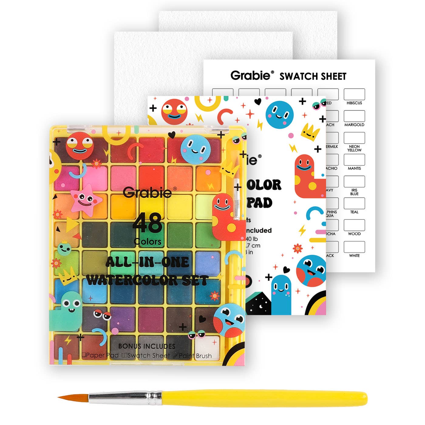 GRABIE Watercolor Set of 48