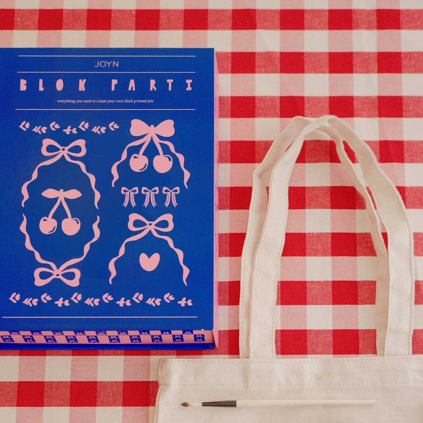 BLOK PARTI Block Printing Kit - Wallpaper Print Tote Bag