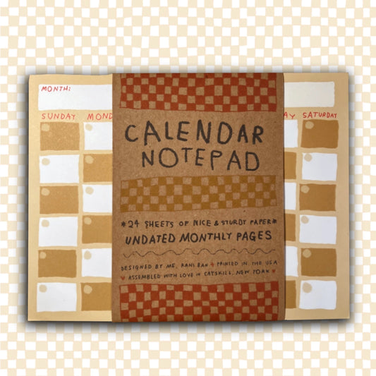 MONTHLY CALENDAR Notepad