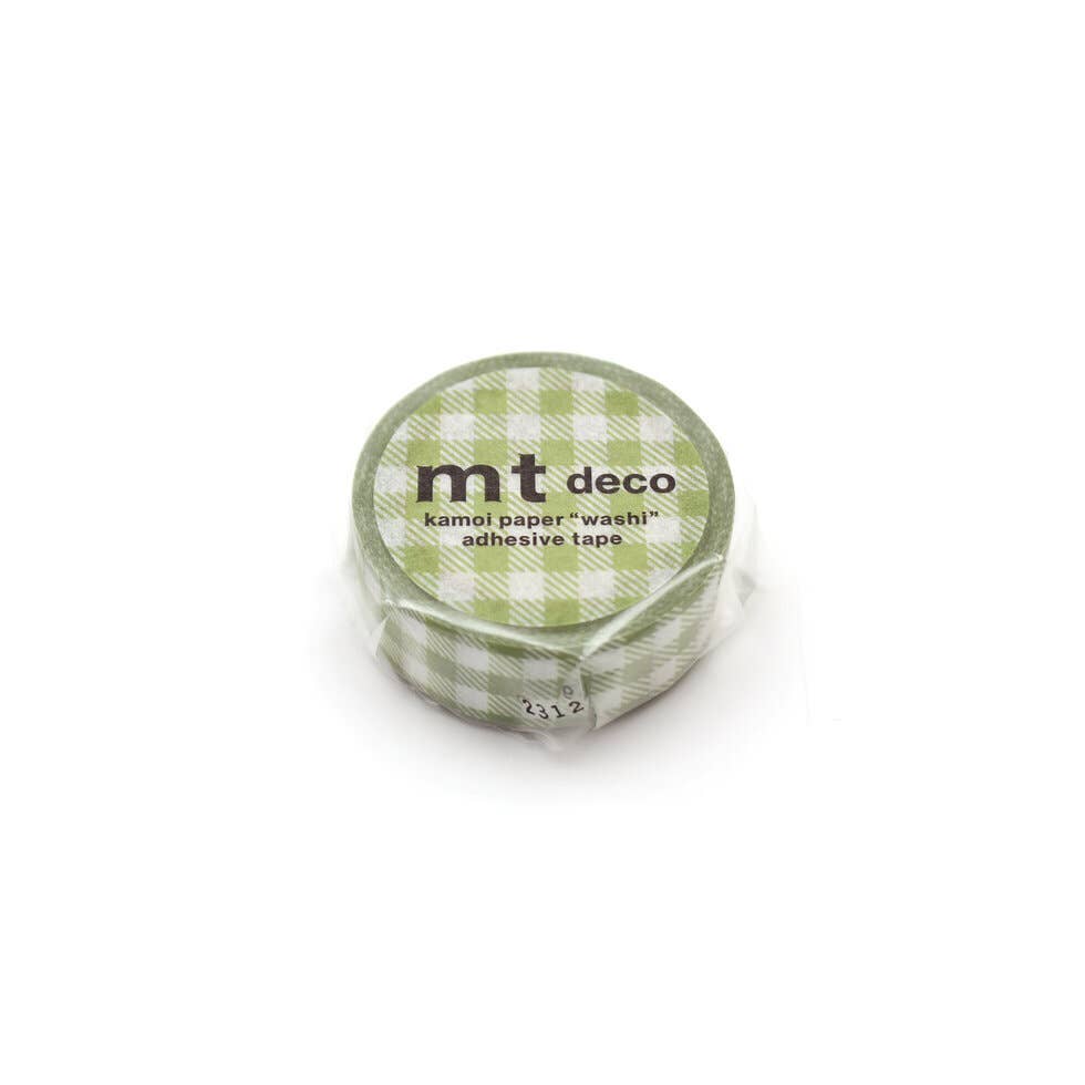 MT Tape Single: Checkered Moss Green