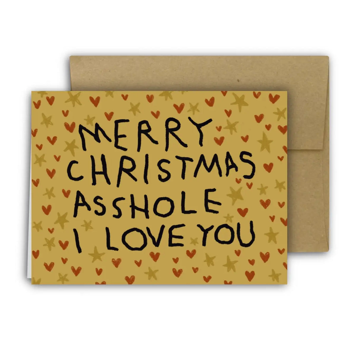 MERRY CHRISTMAS ASSHOLE Holiday Card