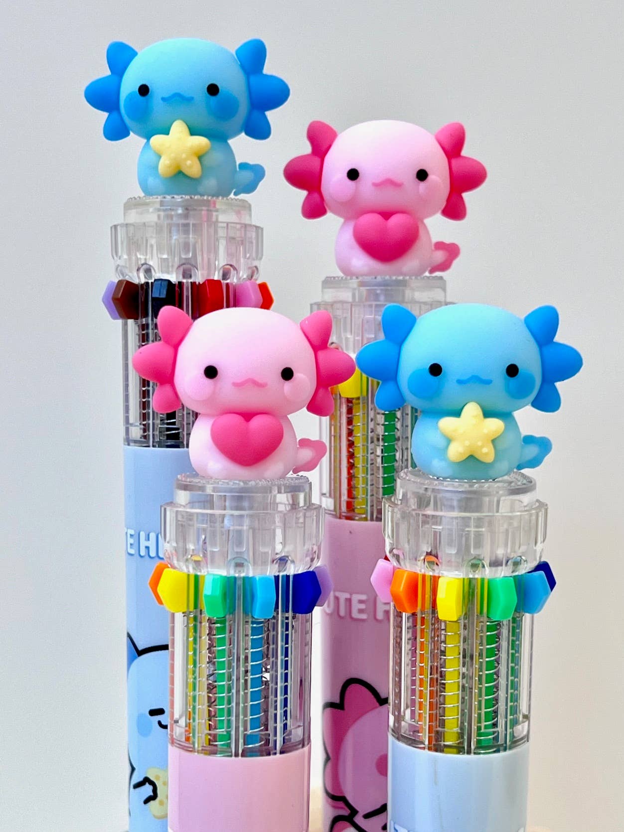 Axolotl 10-Color Retractable Ball Pen