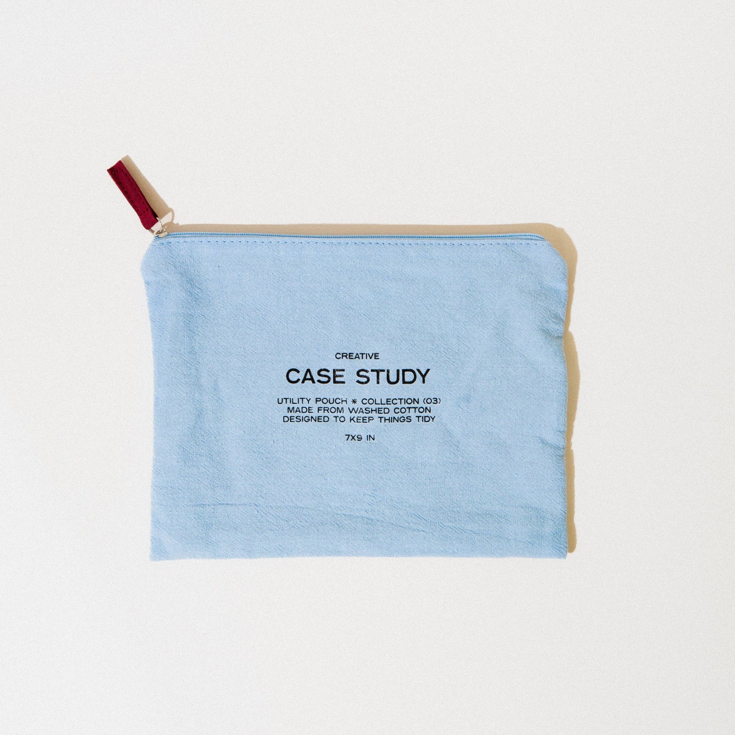 Blue Zipper Go Pouch