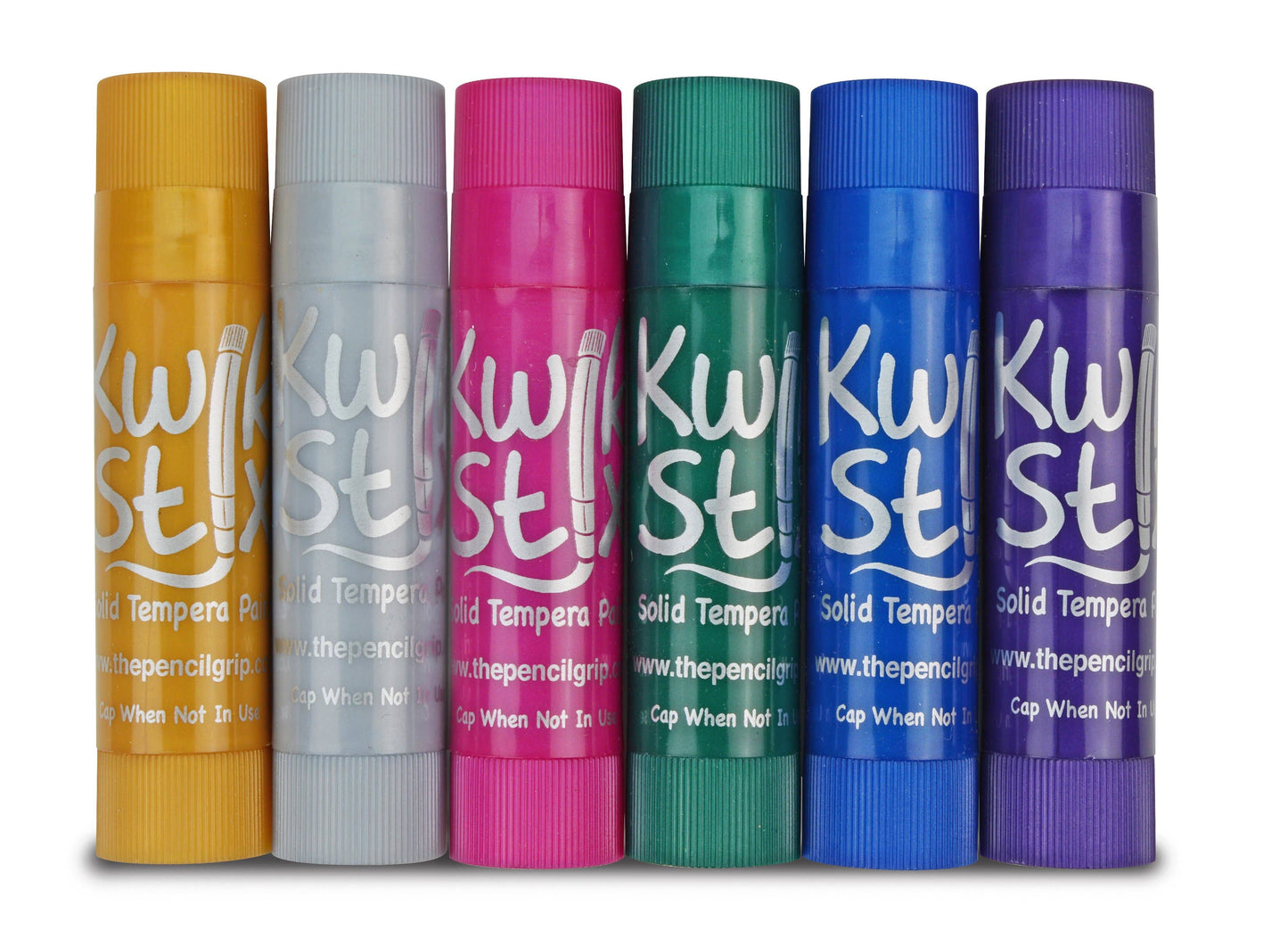 6 Metallic KwikStix Tempera Paint Set