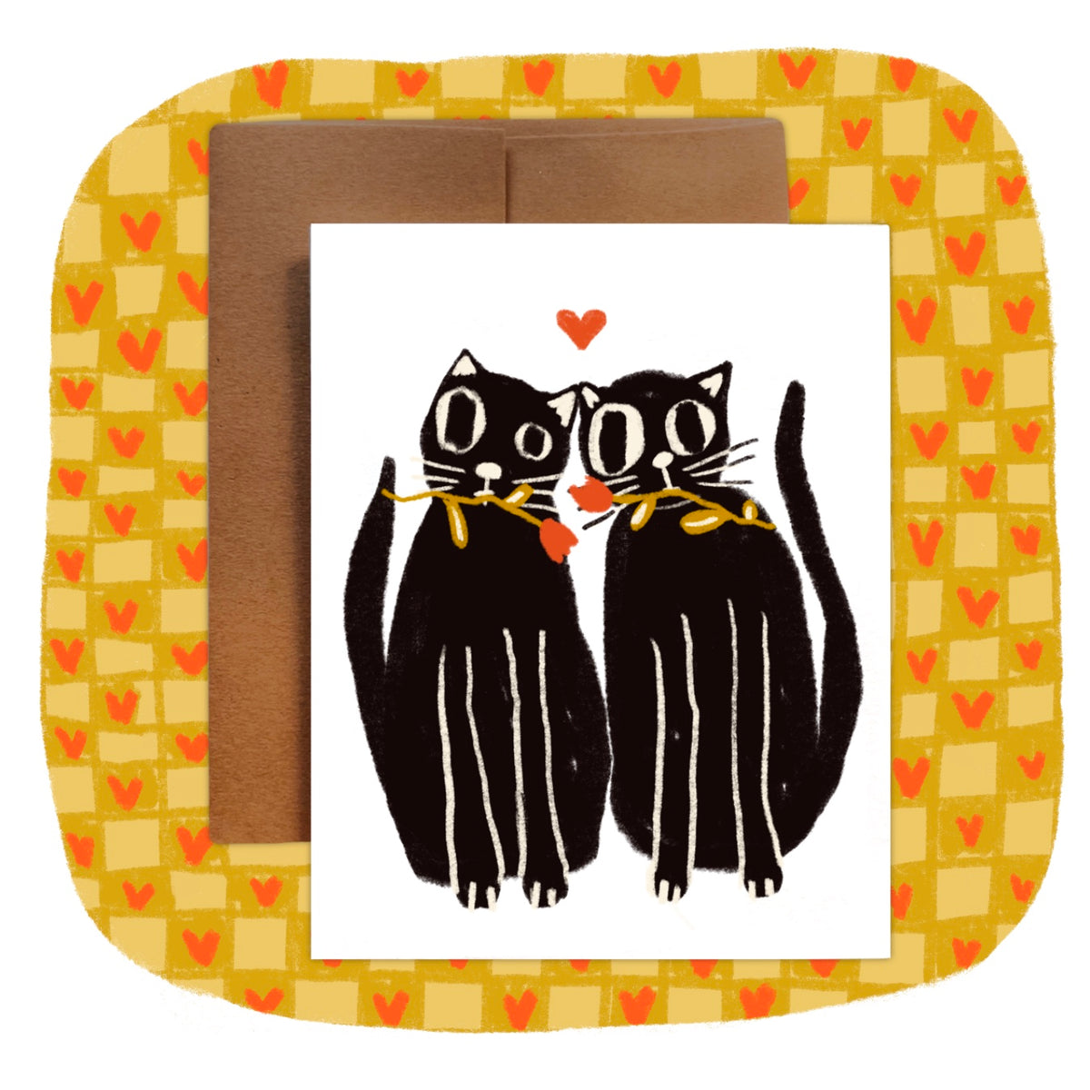 CATS IN LOVE Greeting Card