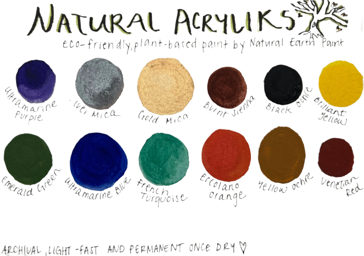 Natural Acrylik Paint™ - Individual Tubes