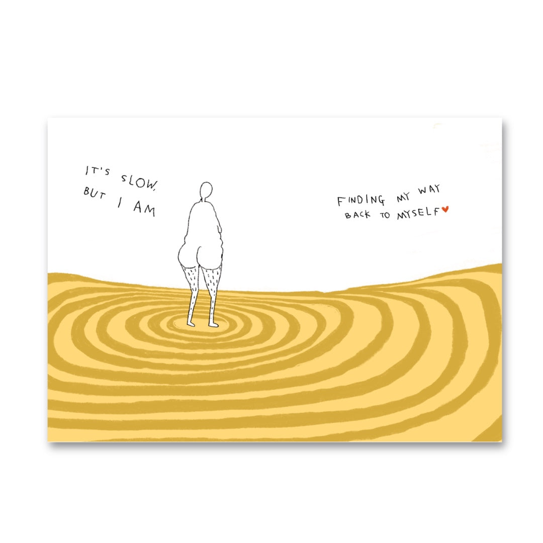 BACK TO MYSELF Art Print