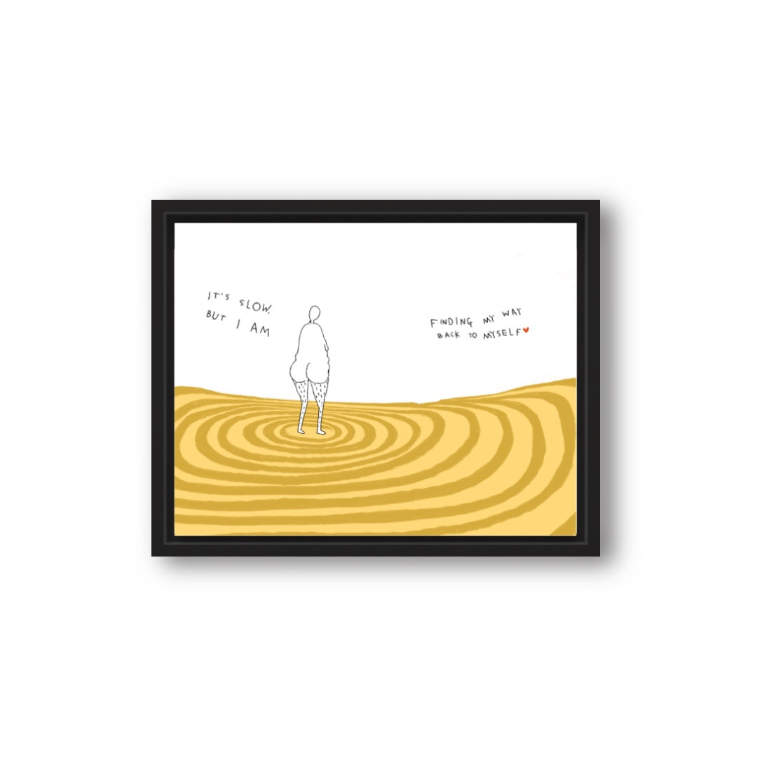 BACK TO MYSELF Art Print