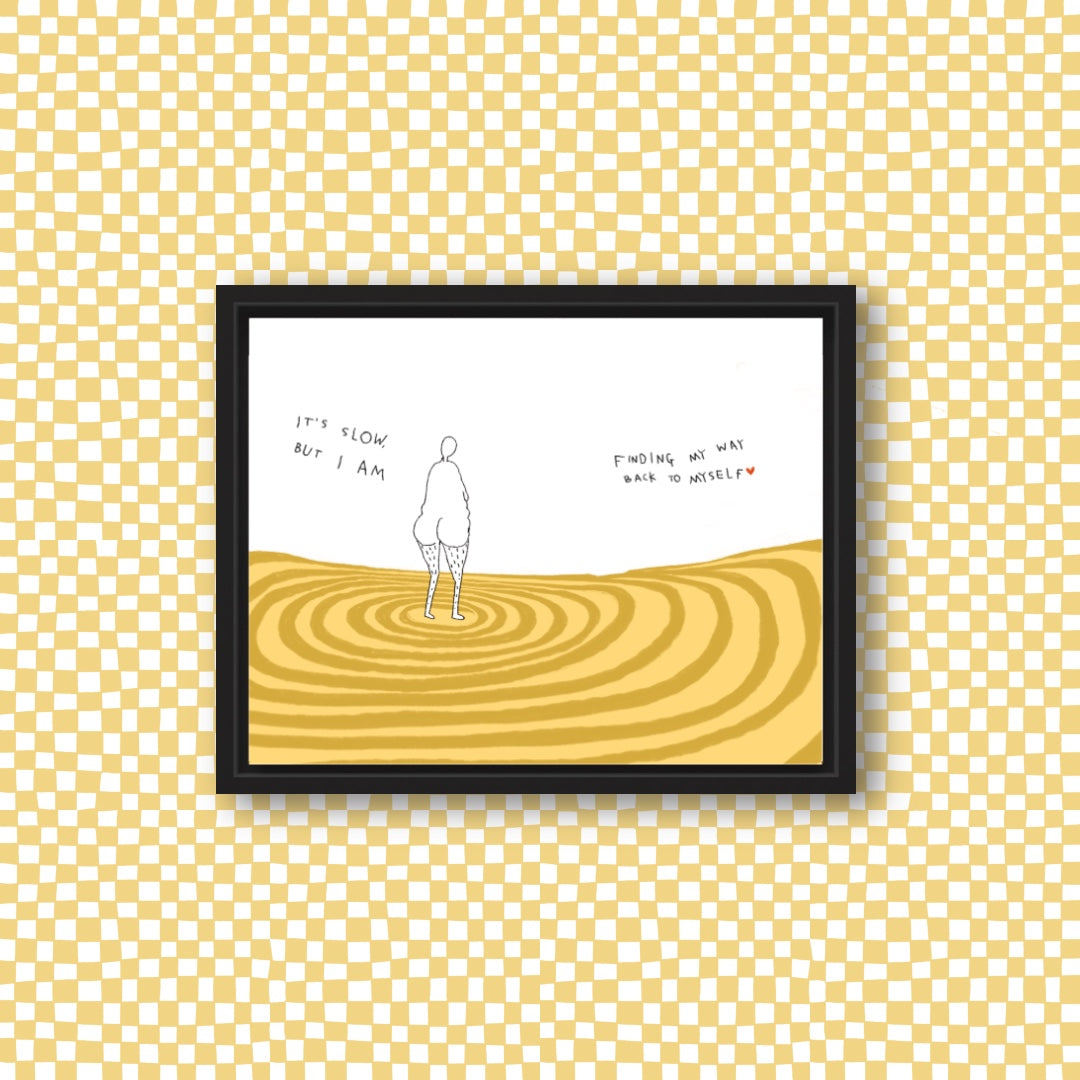 BACK TO MYSELF Art Print