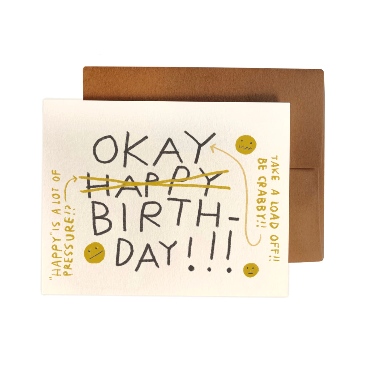 OKAY BIRTHDAY CARD