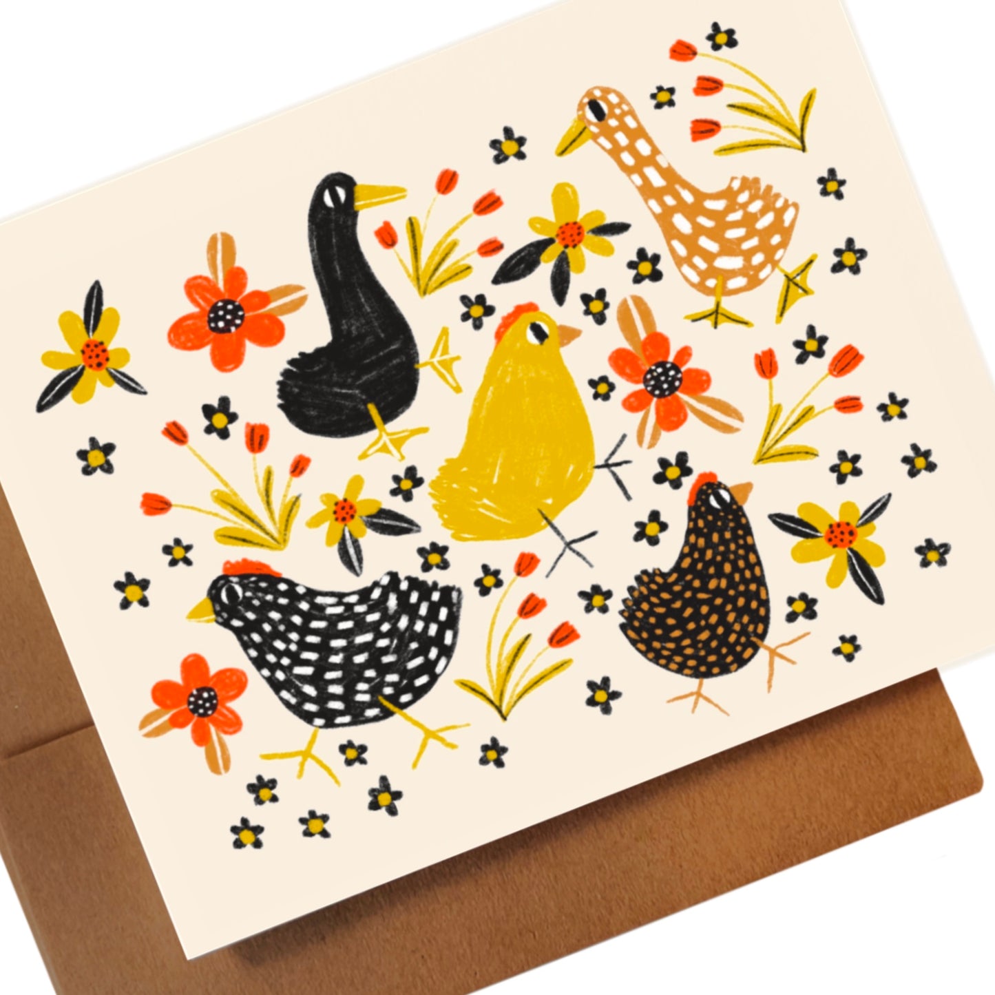 FARM FRIENDS & FLOWERS Card