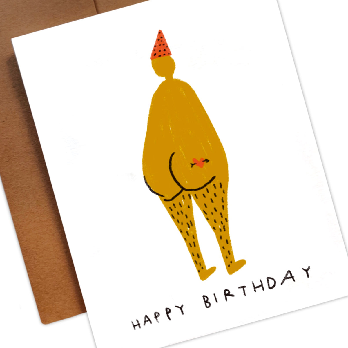 POLKA DOT HAT BIRTHDAY Greeting Card
