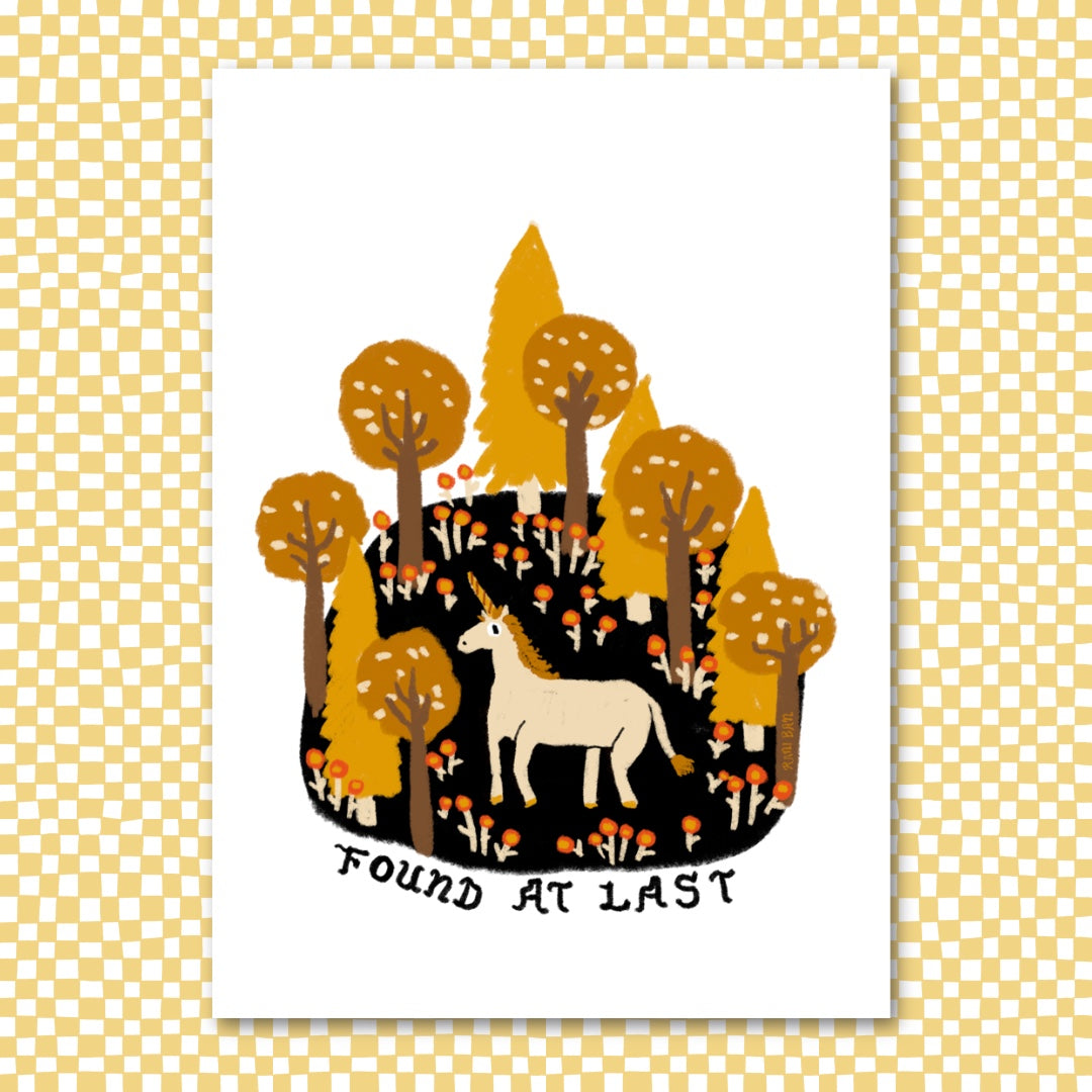 FOUND AT LAST Art Print