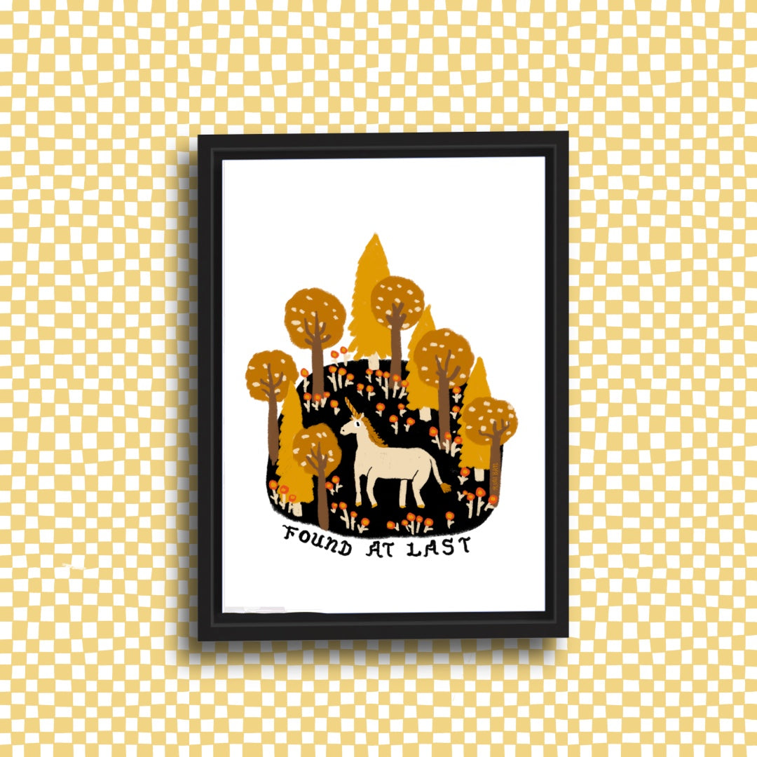 FOUND AT LAST Art Print