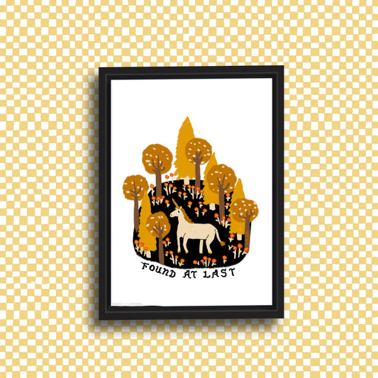 FOUND AT LAST Art Print