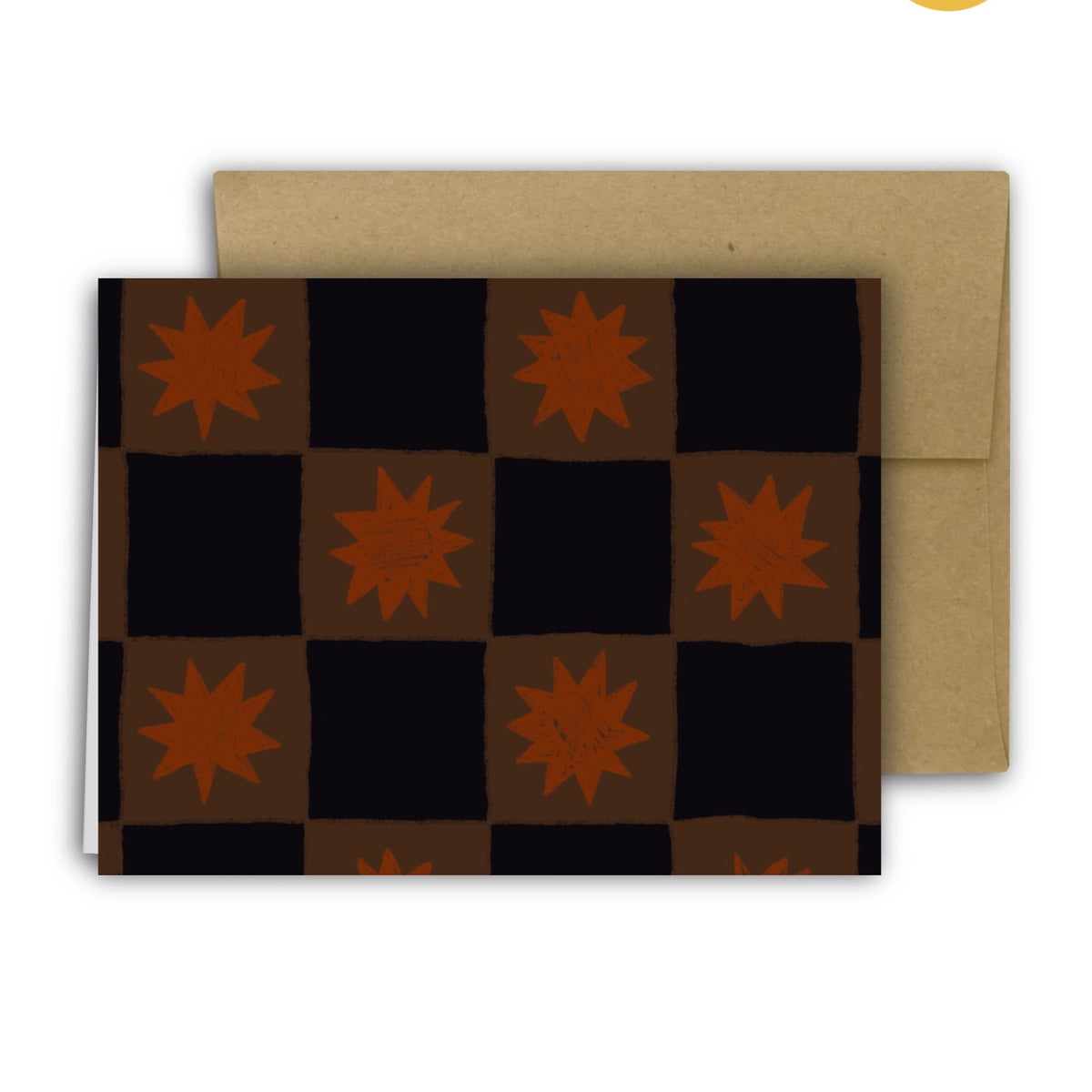 FOLK STAR (COCOA) Greeting Card