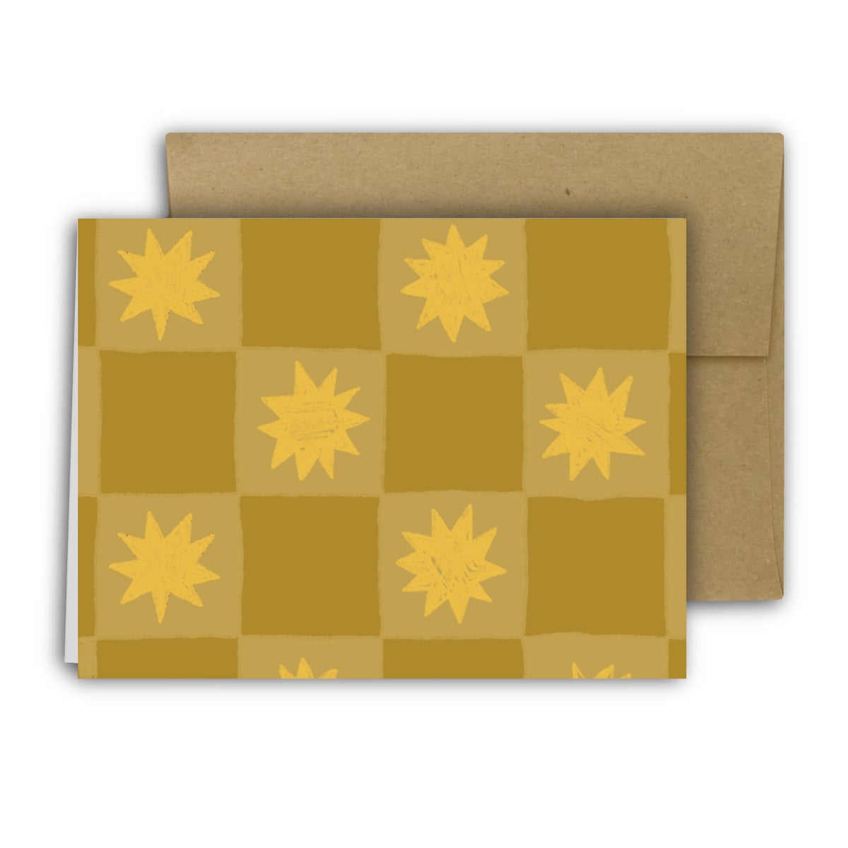 FOLK STAR (SPLIT PEA) Greeting Card