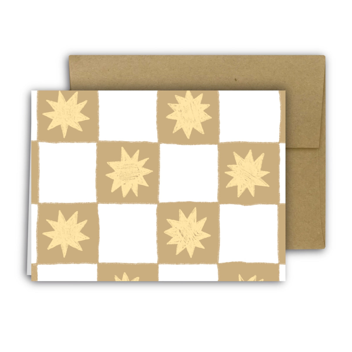 FOLK STAR (PARCHMENT) Greeting Card