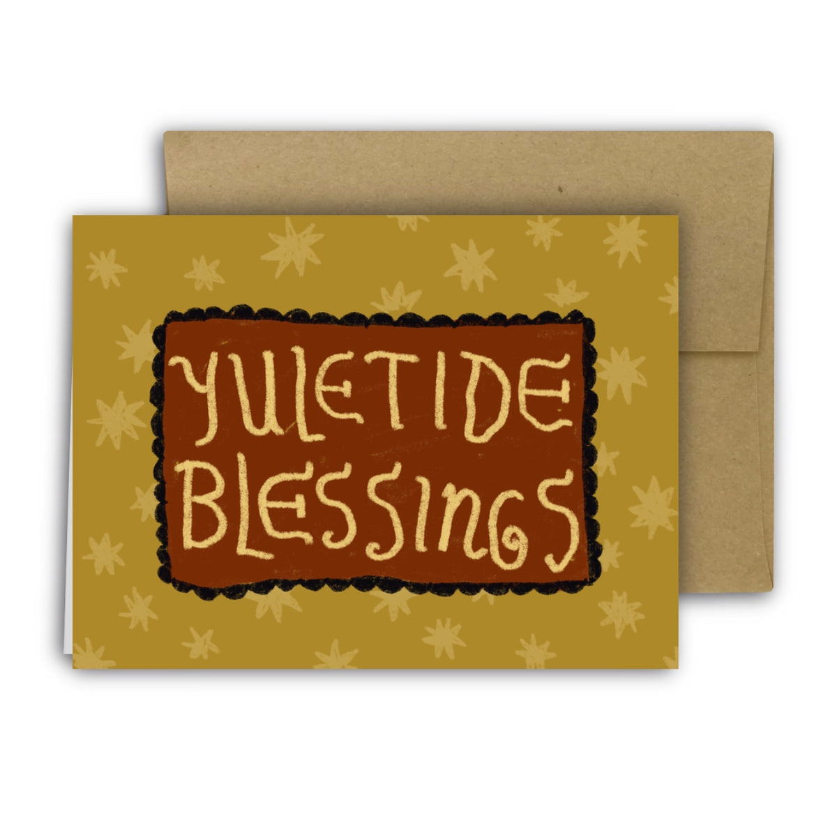 YULETIDE BLESSINGS (SPLIT PEA) Holiday Card