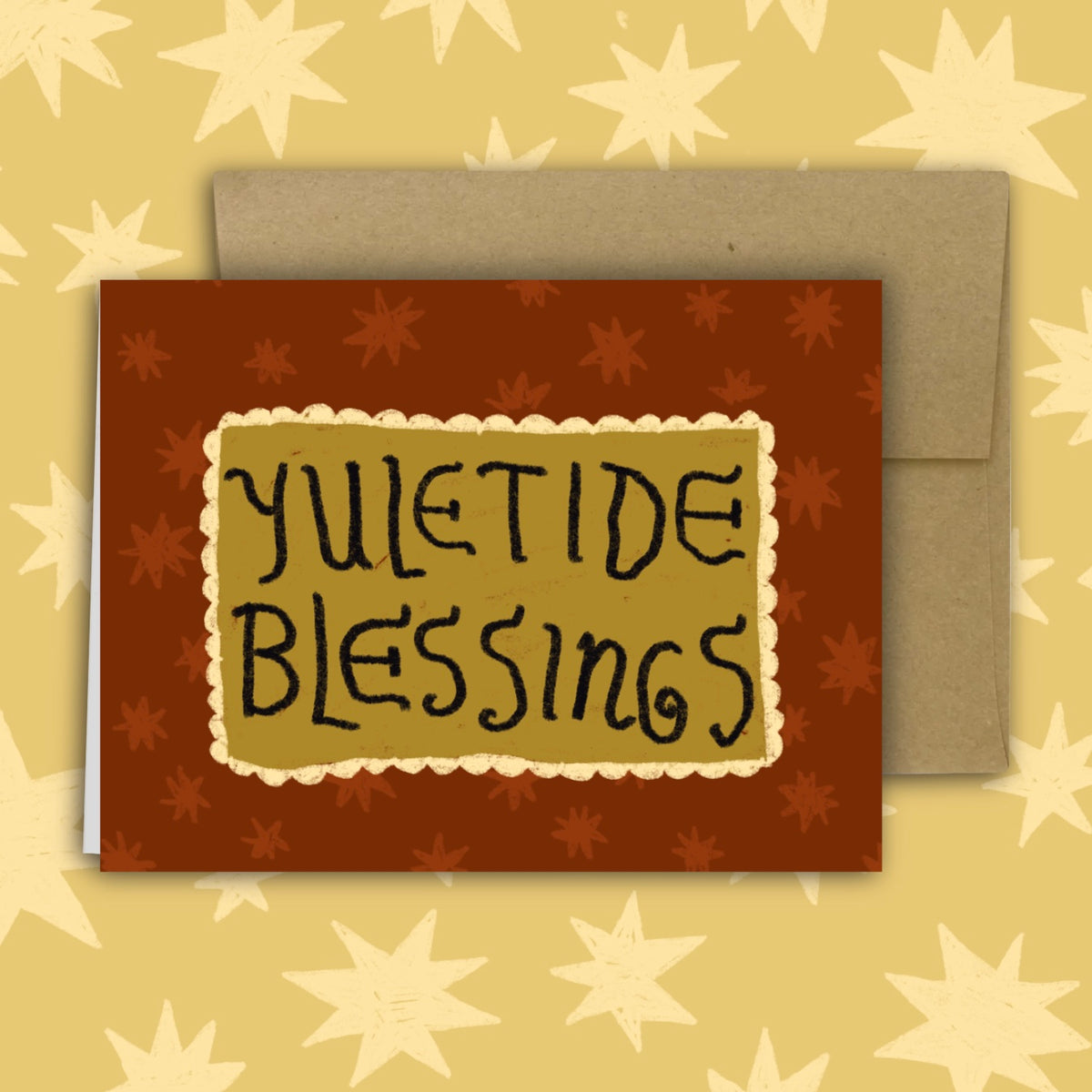 YULETIDE BLESSINGS (CHERRY COLA) Holiday Card