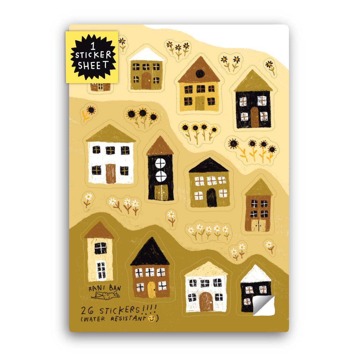 TINY TOWN Sticker Sheet