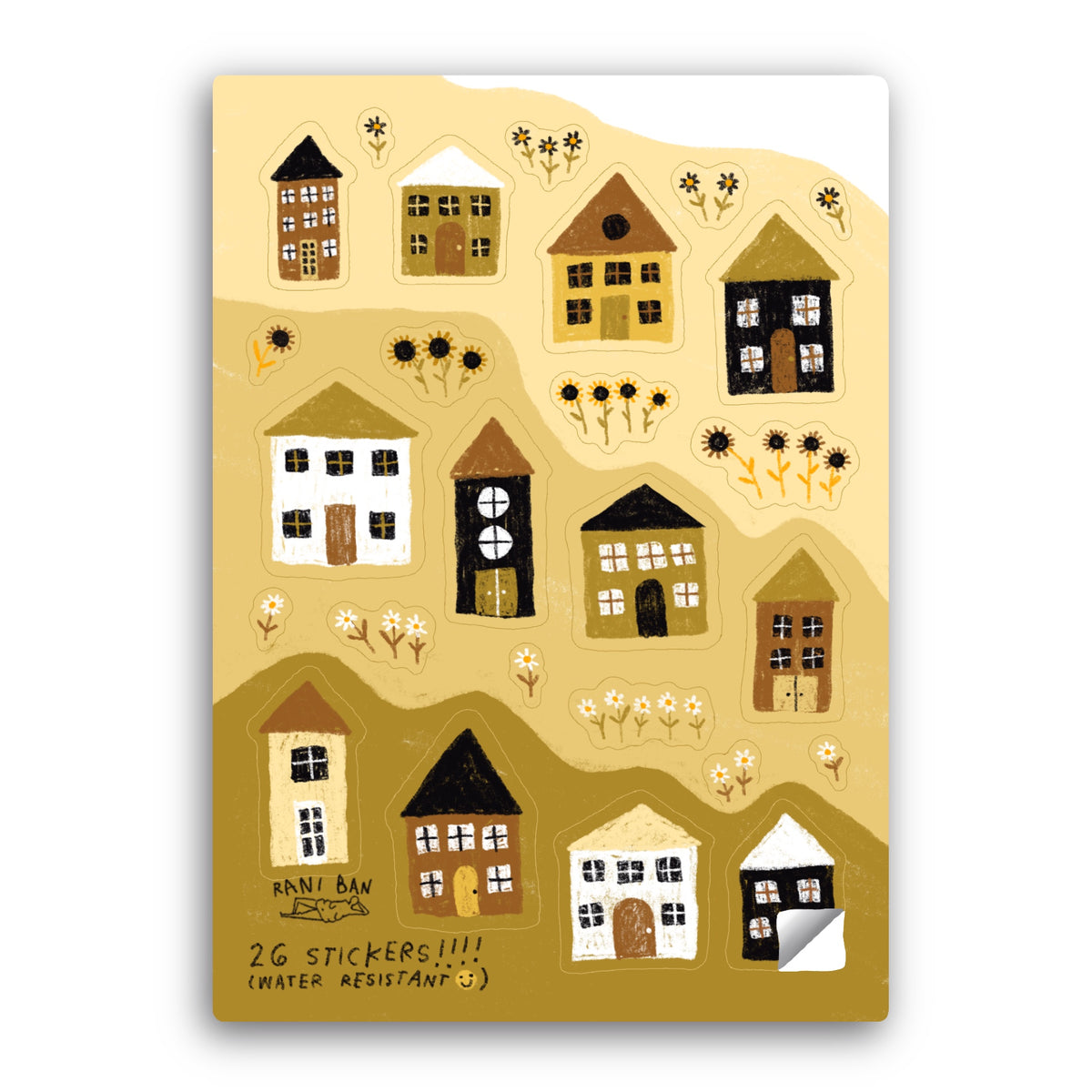 TINY TOWN Sticker Sheet