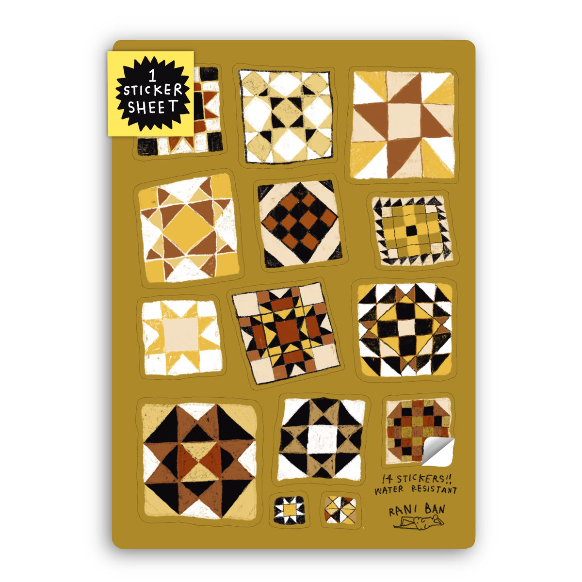QUILTY PLEASURES Sticker Sheet