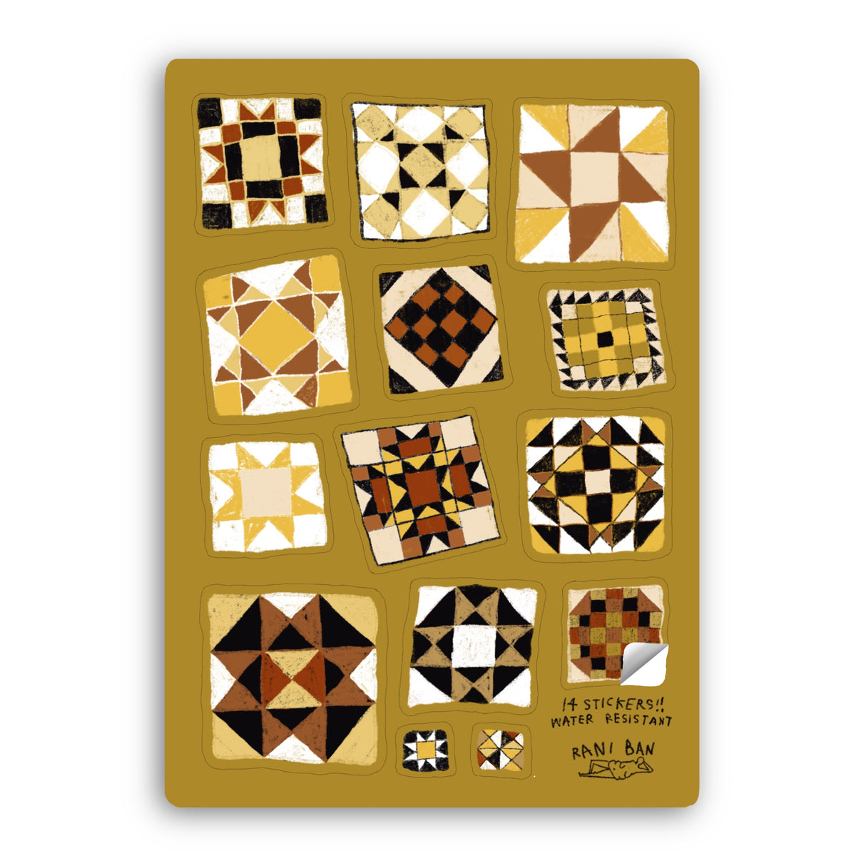 QUILTY PLEASURES Sticker Sheet
