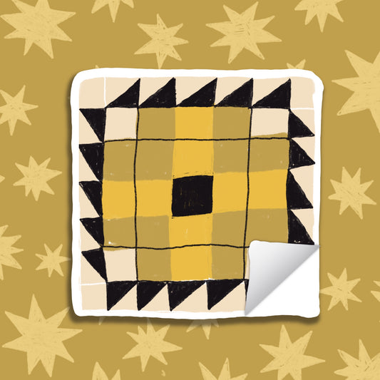 SUNSHINE QUILT SQUARE Sticker