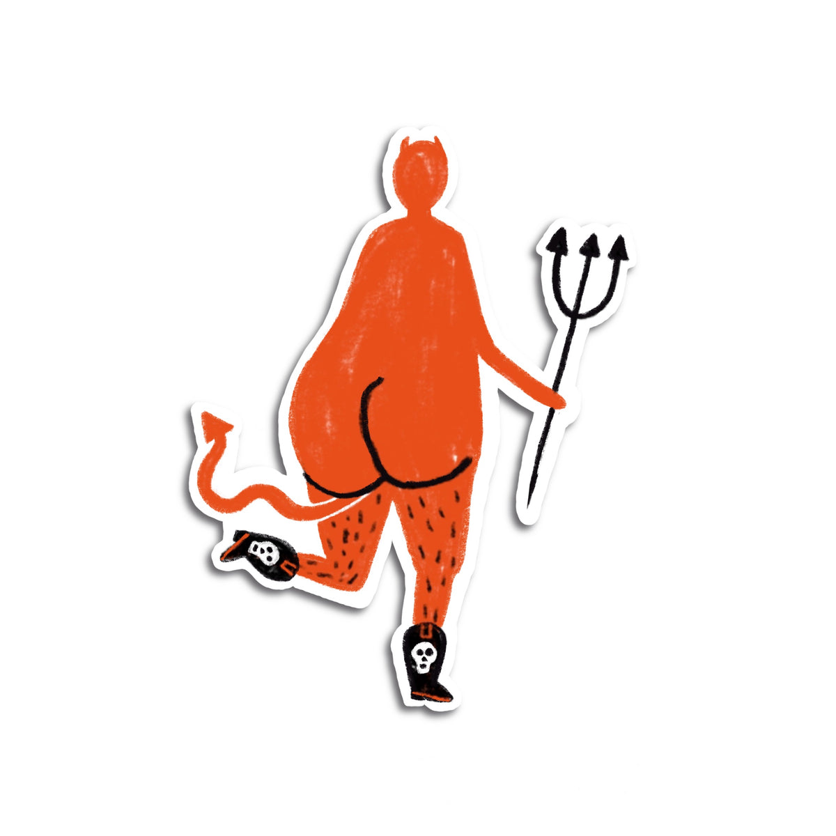 DEVIL IN BOOTS Sticker