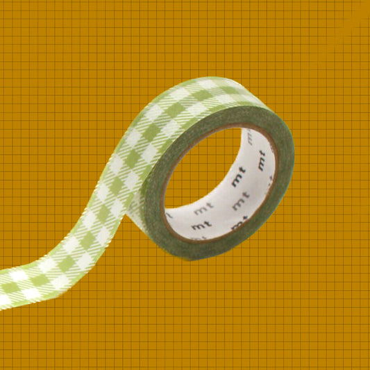 MT Tape Single: Checkered Moss Green