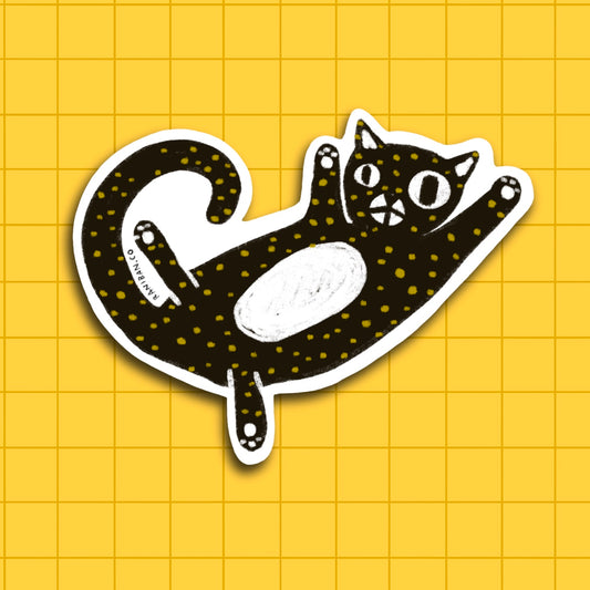 SPOTTED CAT Sticker