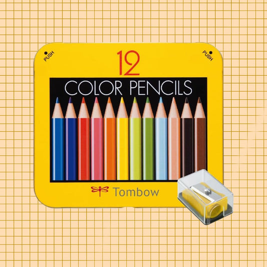 Tombow Mini 12 Colored Pencils With Pencil Sharpener