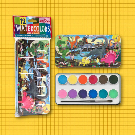 Dinosaur Watercolor Paint Set