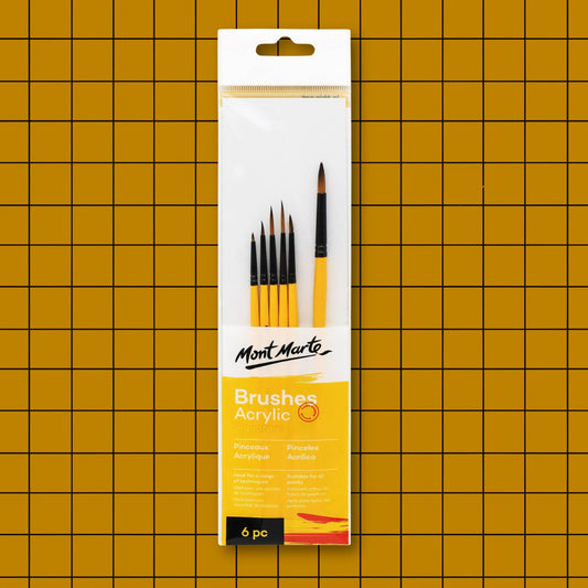 Gallery Series Acrylic 6 Brush Set 3