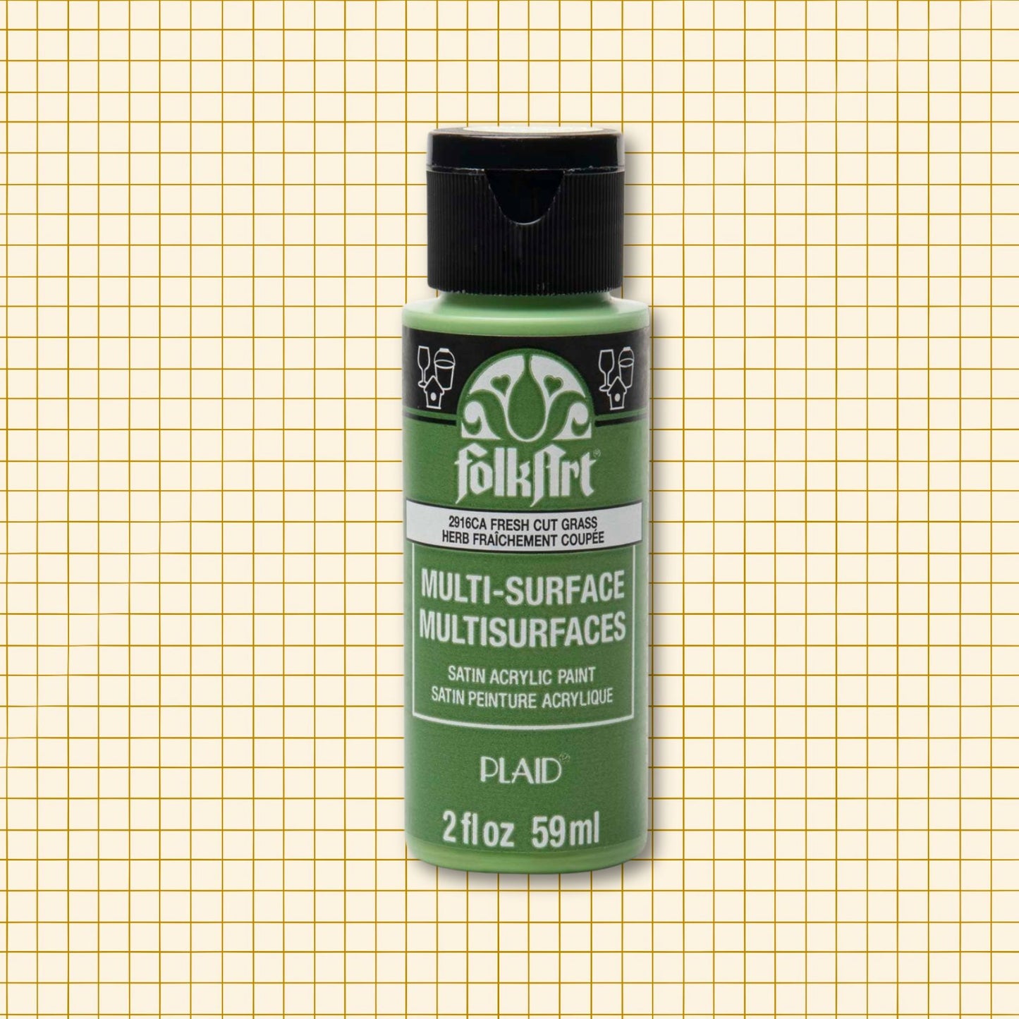 FolkArt Multi-Surface Acrylic Paint Fresh Cut Grass 2oz