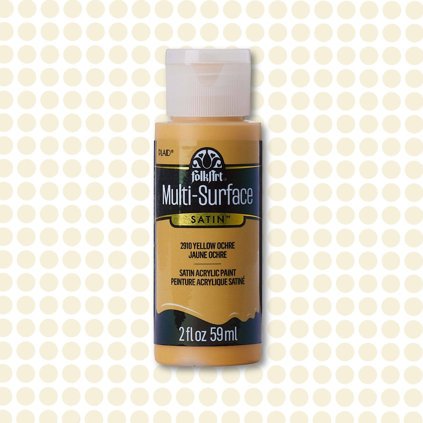 FolkArt Multi-Surface Acrylic Paint Yellow Ochre 2oz