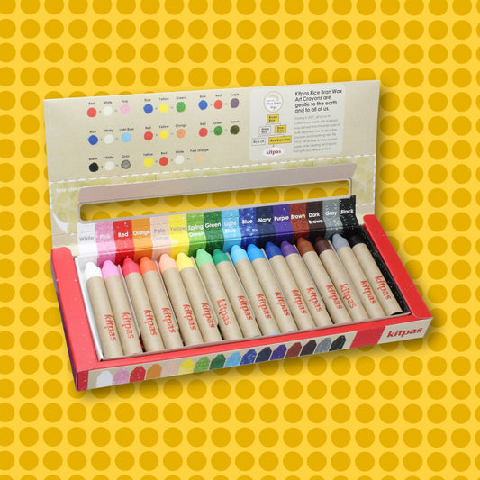 Kitpas 16 Colors Rice Bran Wax Art Crayons