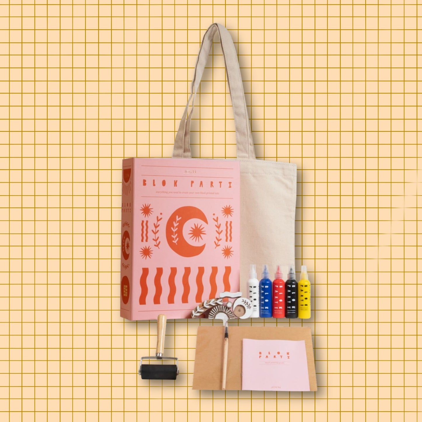 BLOK PARTI Block Printing Kit - Cosmic Print Tote Bag