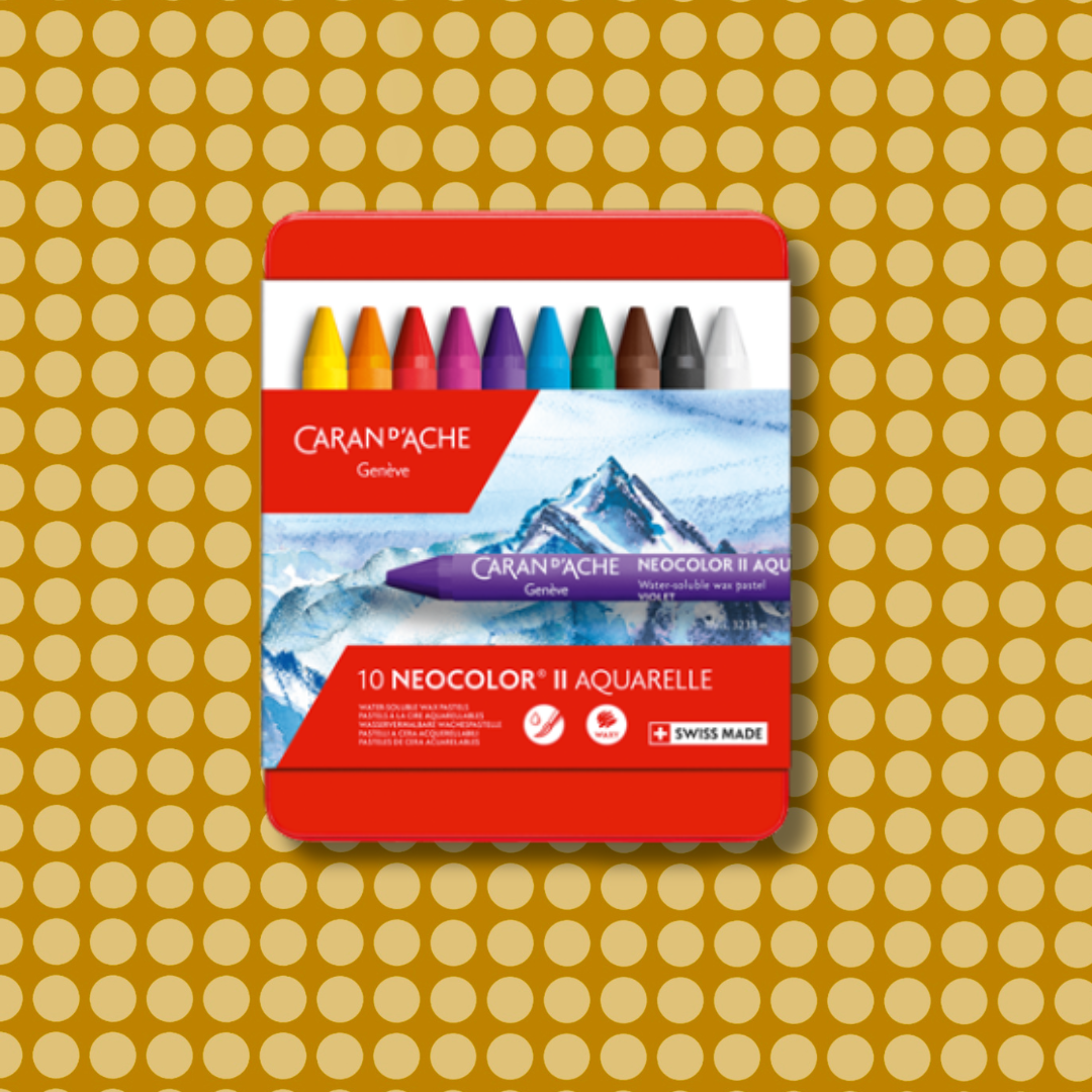 Set of 10 NEOCOLOR™ II Pastels in Metal Box