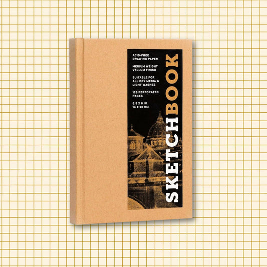 Small Kraft Hardcover Sketchbook 5.5 x 8"