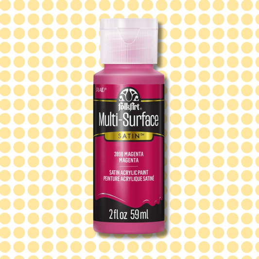 FolkArt Multi-Surface Acrylic Magenta 2oz
