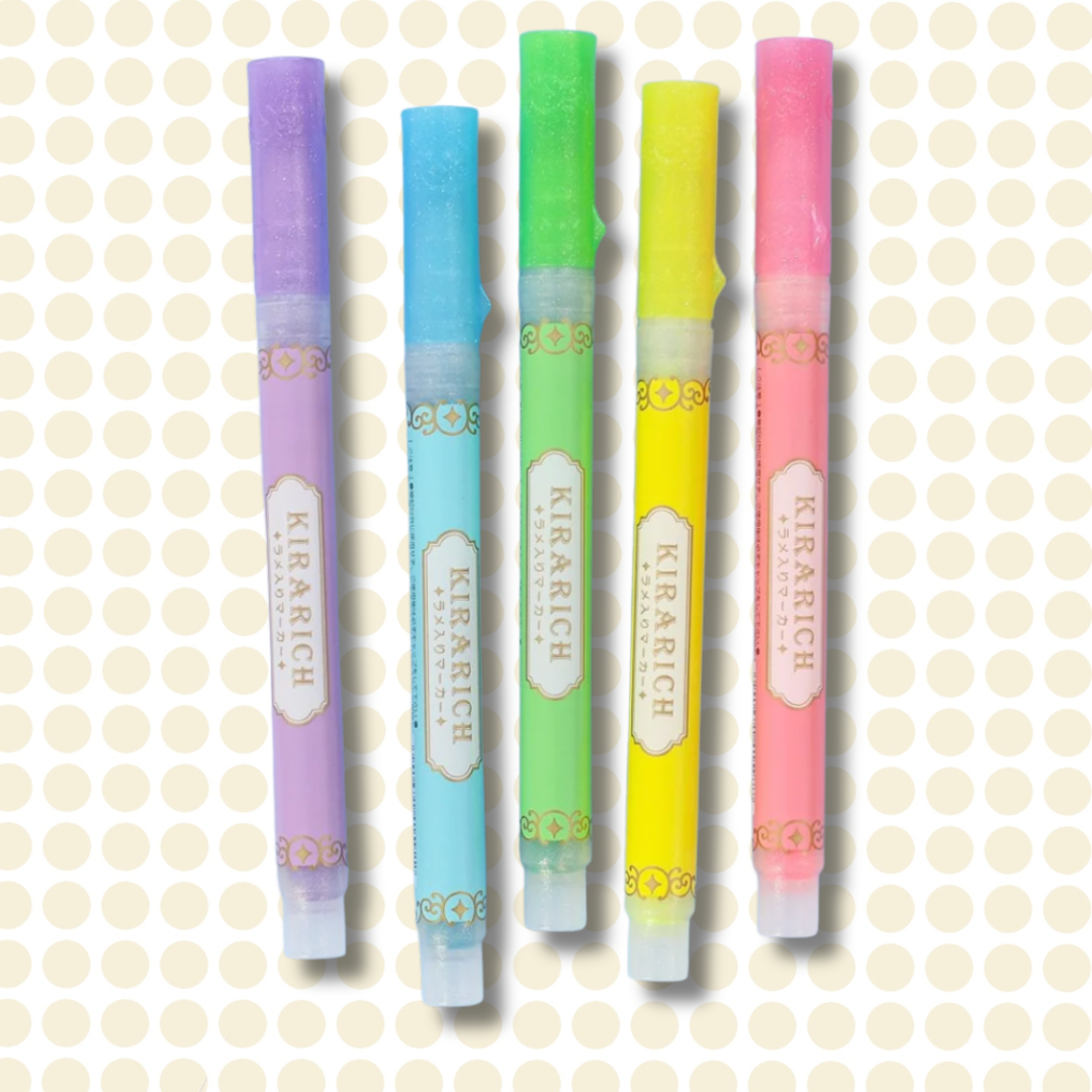 ZEBRA GLITTER HIGHLIGHTER SET