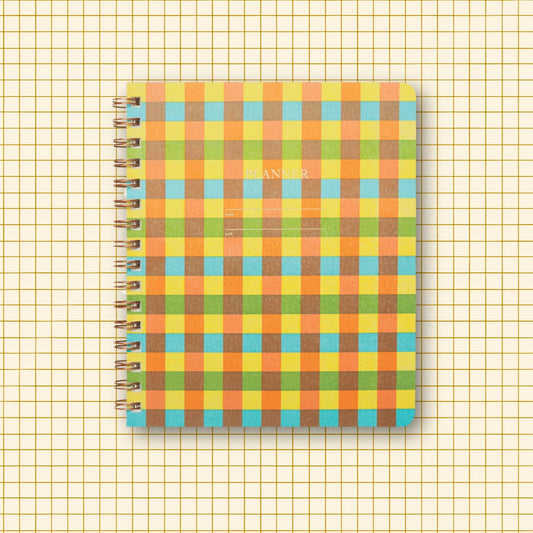 Plaid Undated Planner